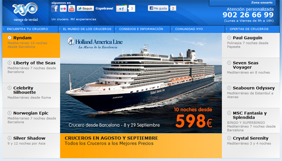 Ofertas de cruceros