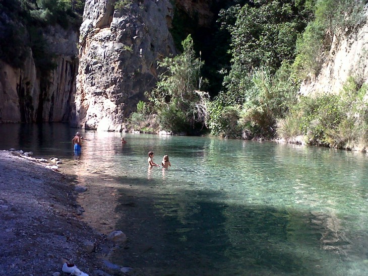 Piscinas naturales en Montanejos